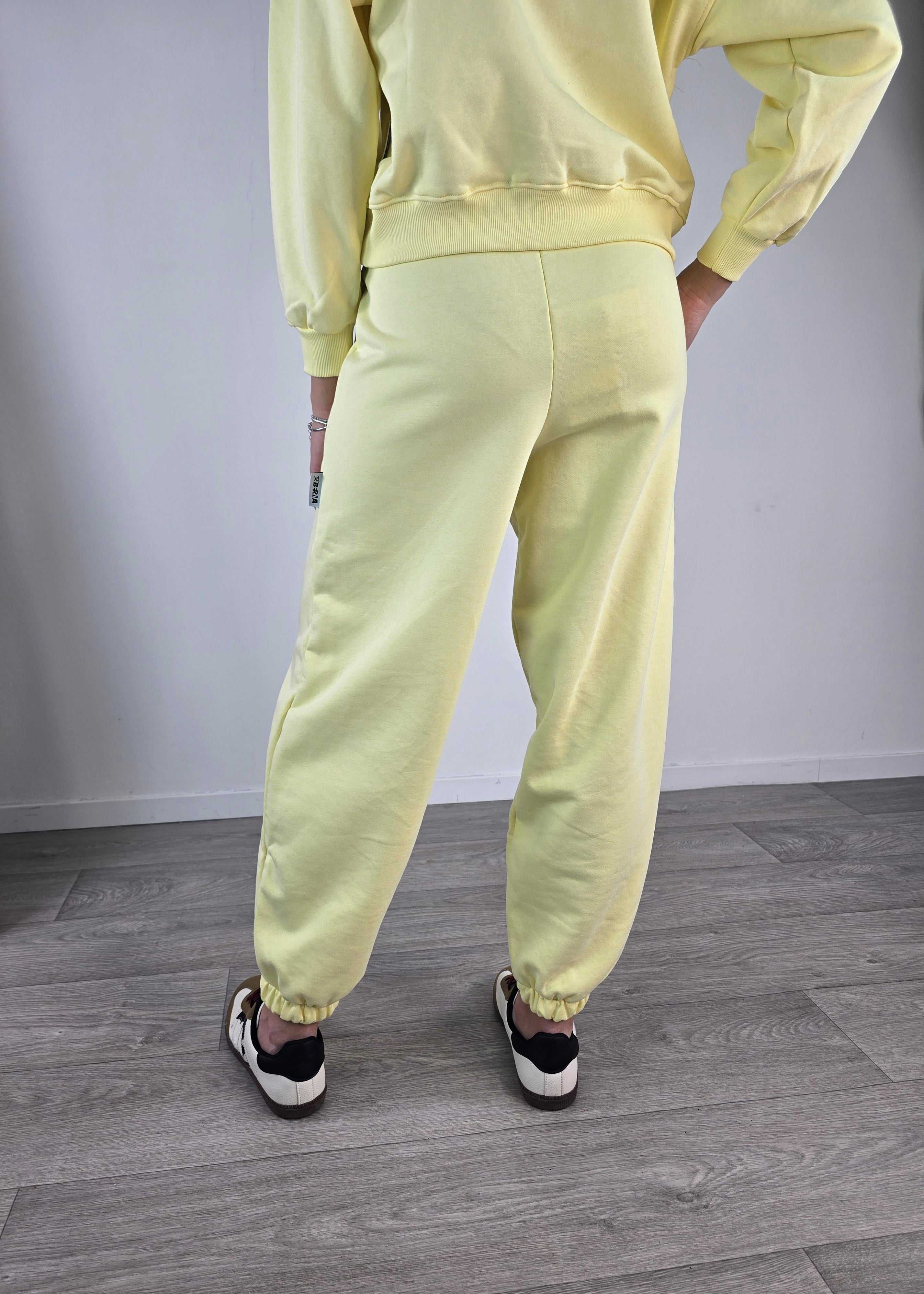 Berna - Jogger in felpa - Giallo - Image 3