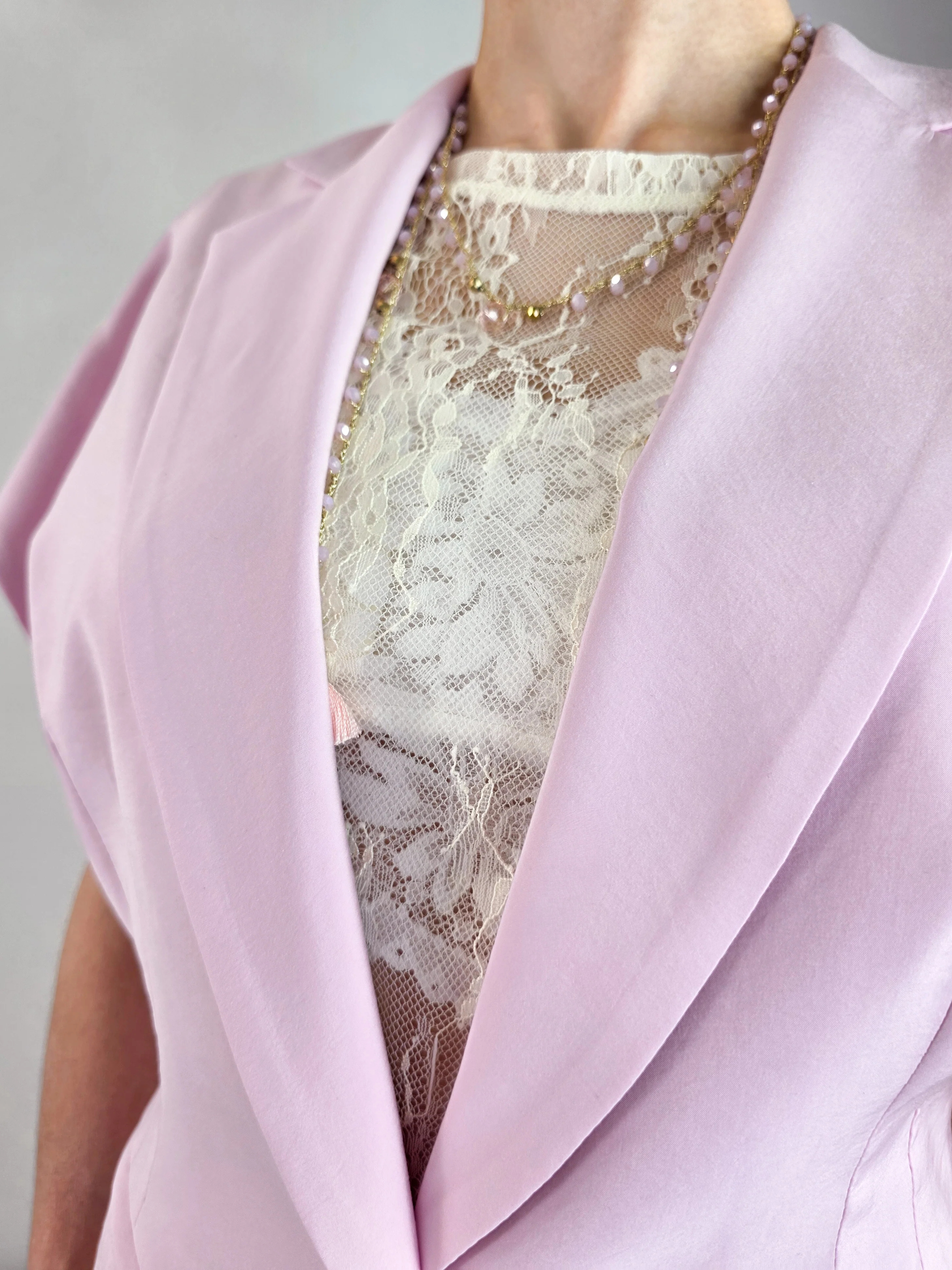 Kontatto - Blazer manica corta - Rosa - Image 4