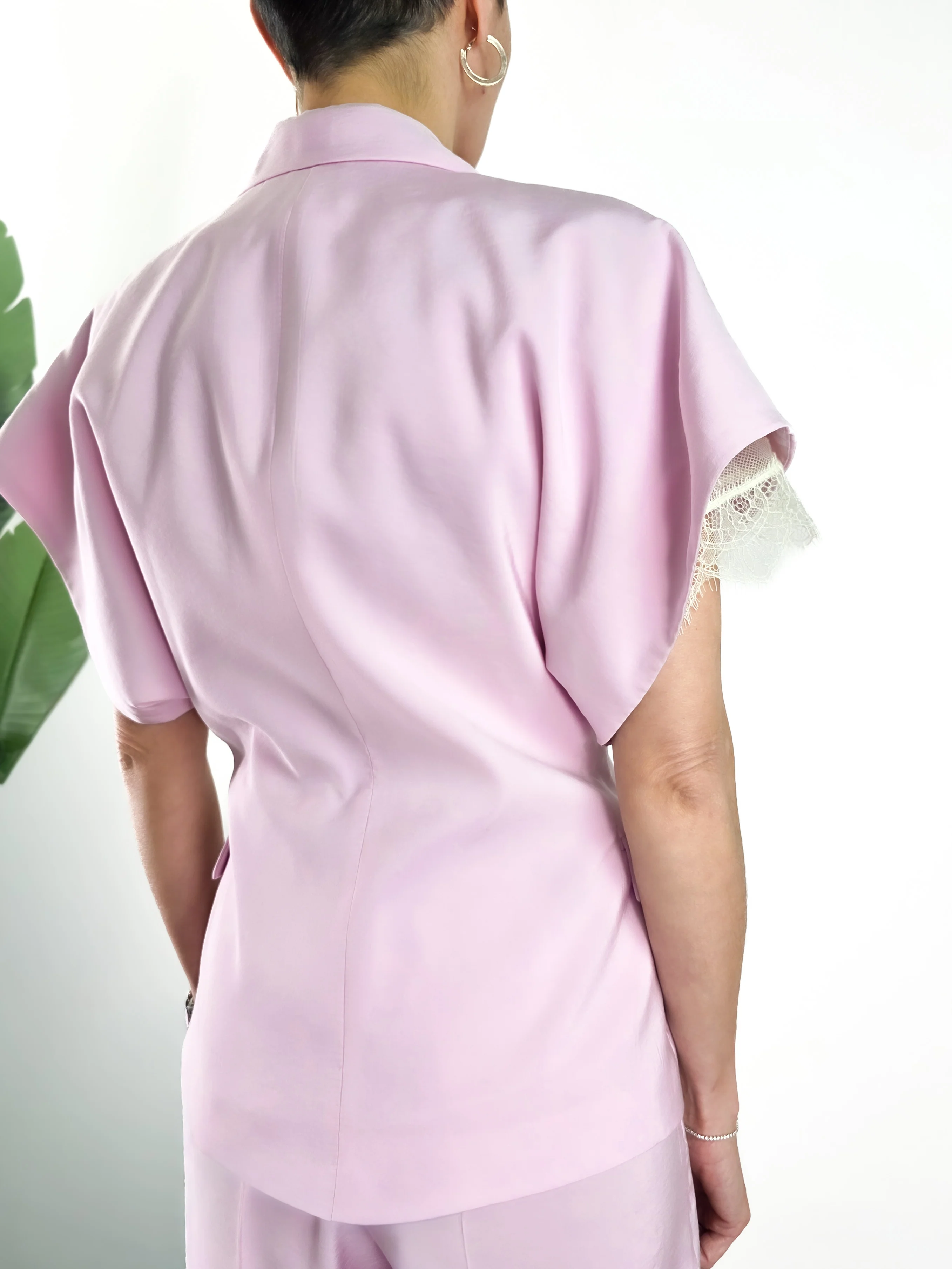 Kontatto - Blazer manica corta - Rosa - Image 6