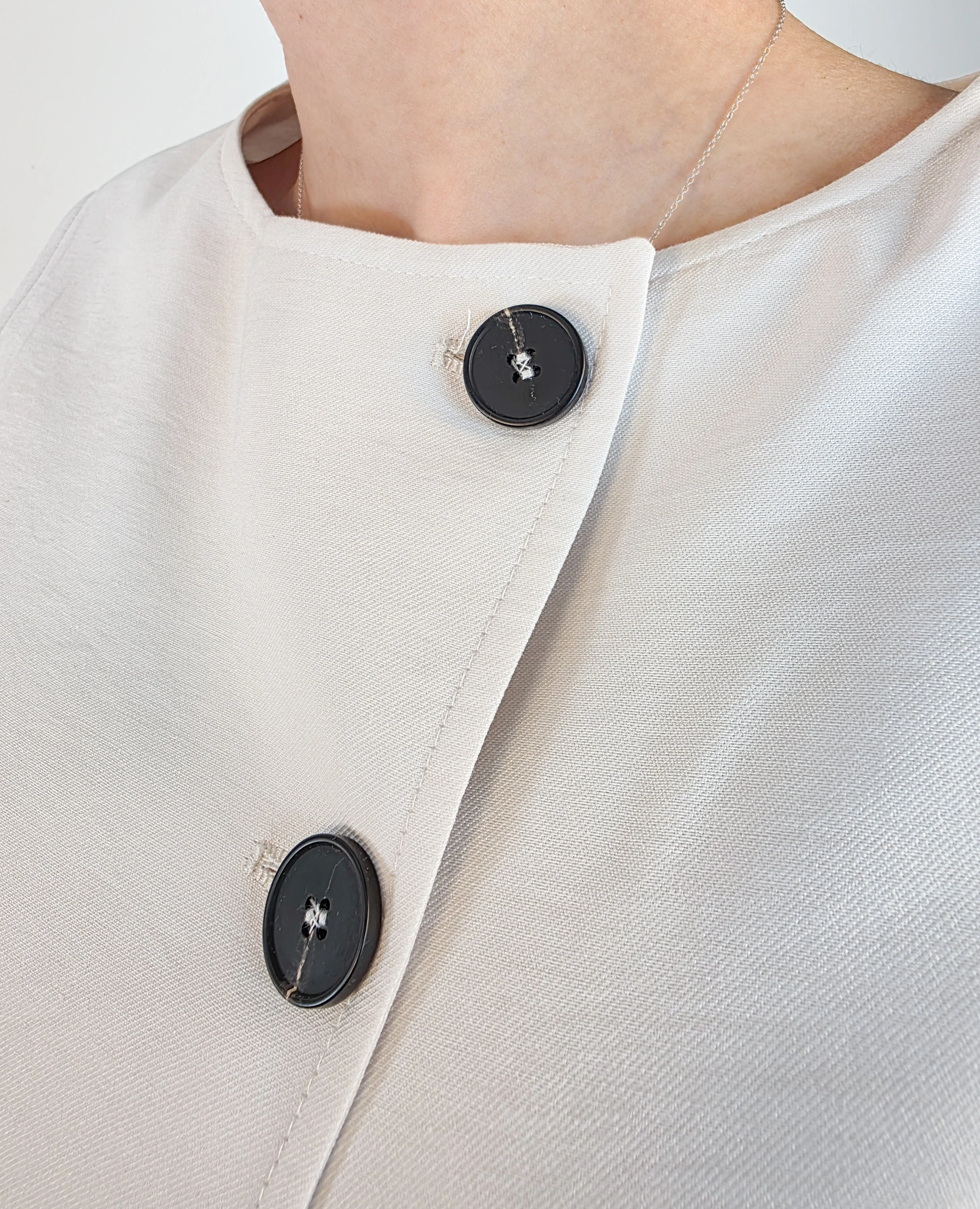 Haveone - Gilet con chiusura asimmetrica - Burro - Image 3