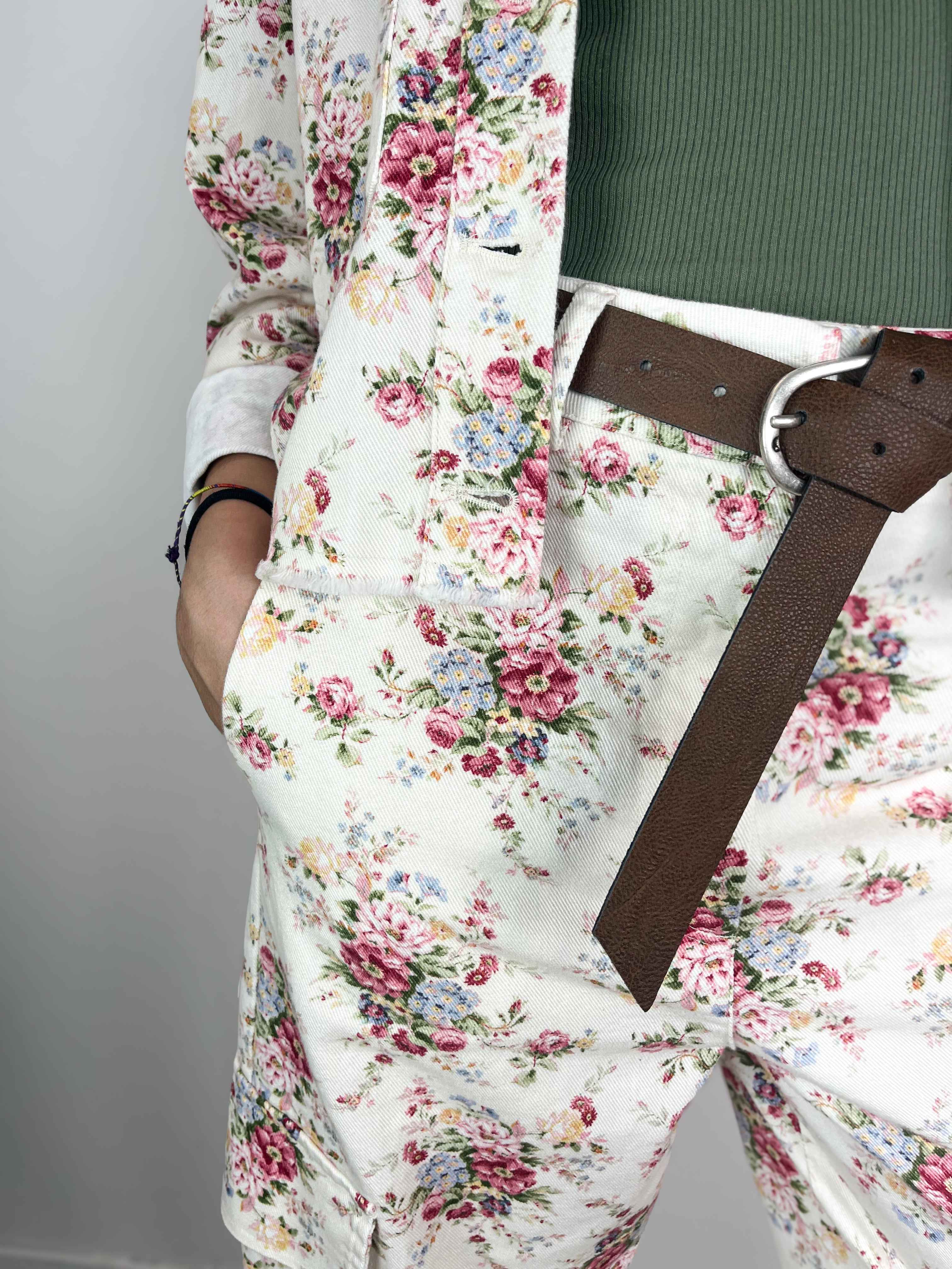 Kikisix - Pantalone a fiori - Burro - Image 4