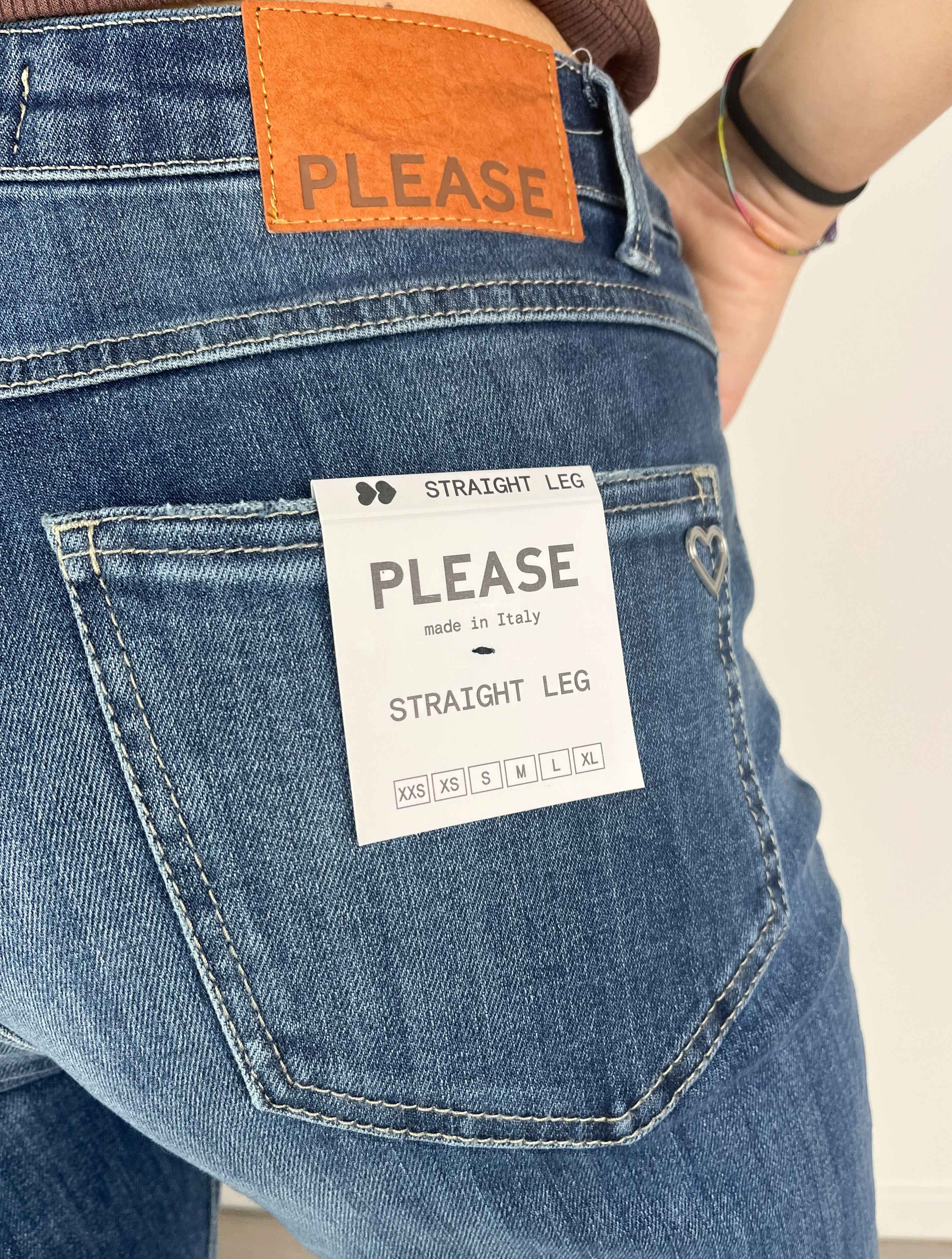 Please - Jeans a sigaretta elasticizzato - Blu - Image 2