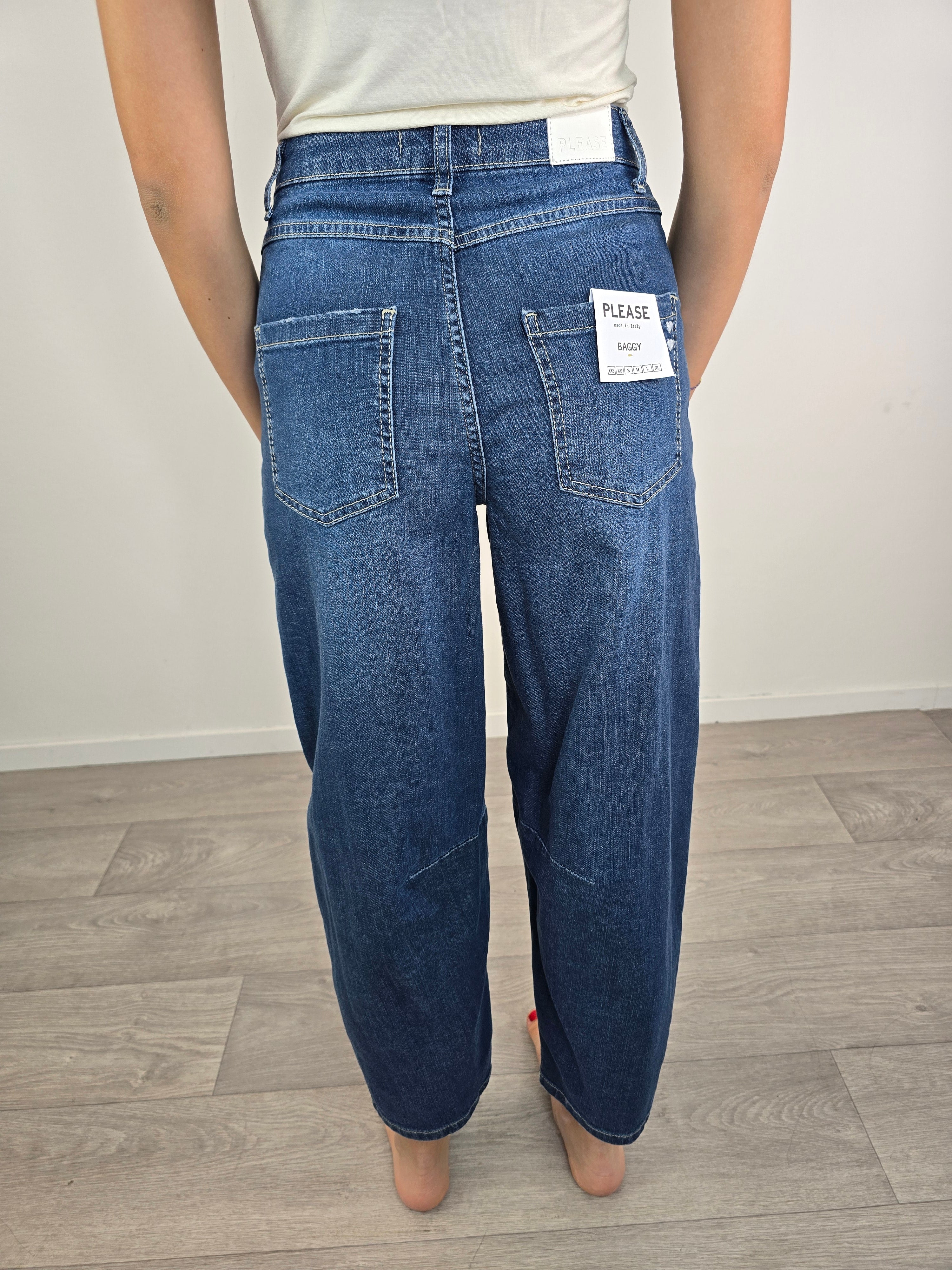 Please - Jeans baggy - Blu - Image 4