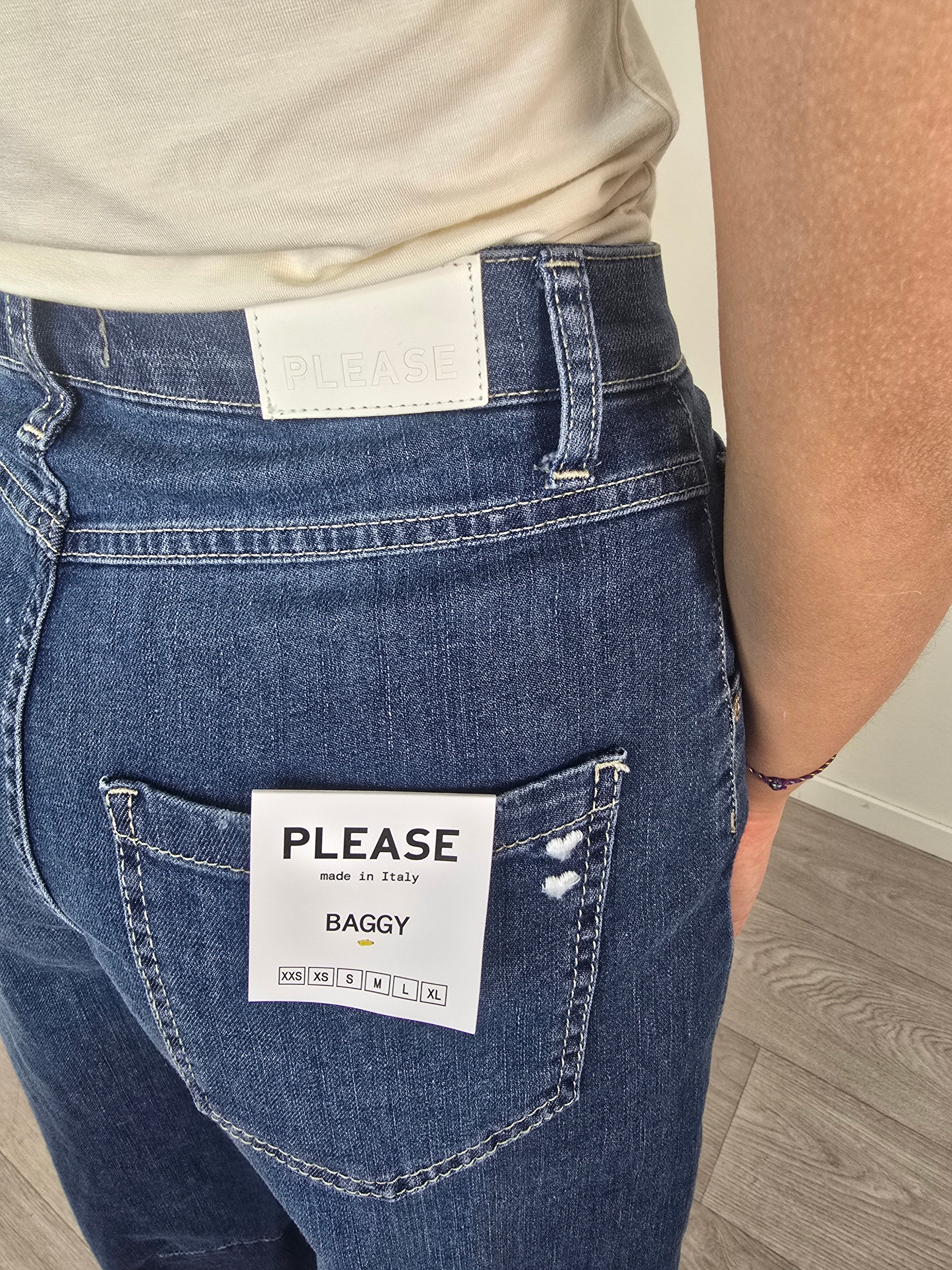 Please - Jeans baggy - Blu - Image 5