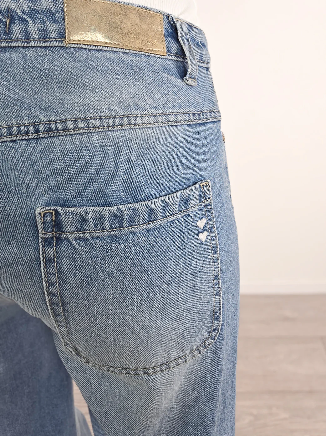 Please - Denim con dettaglio macramè - Azzurro - Image 5