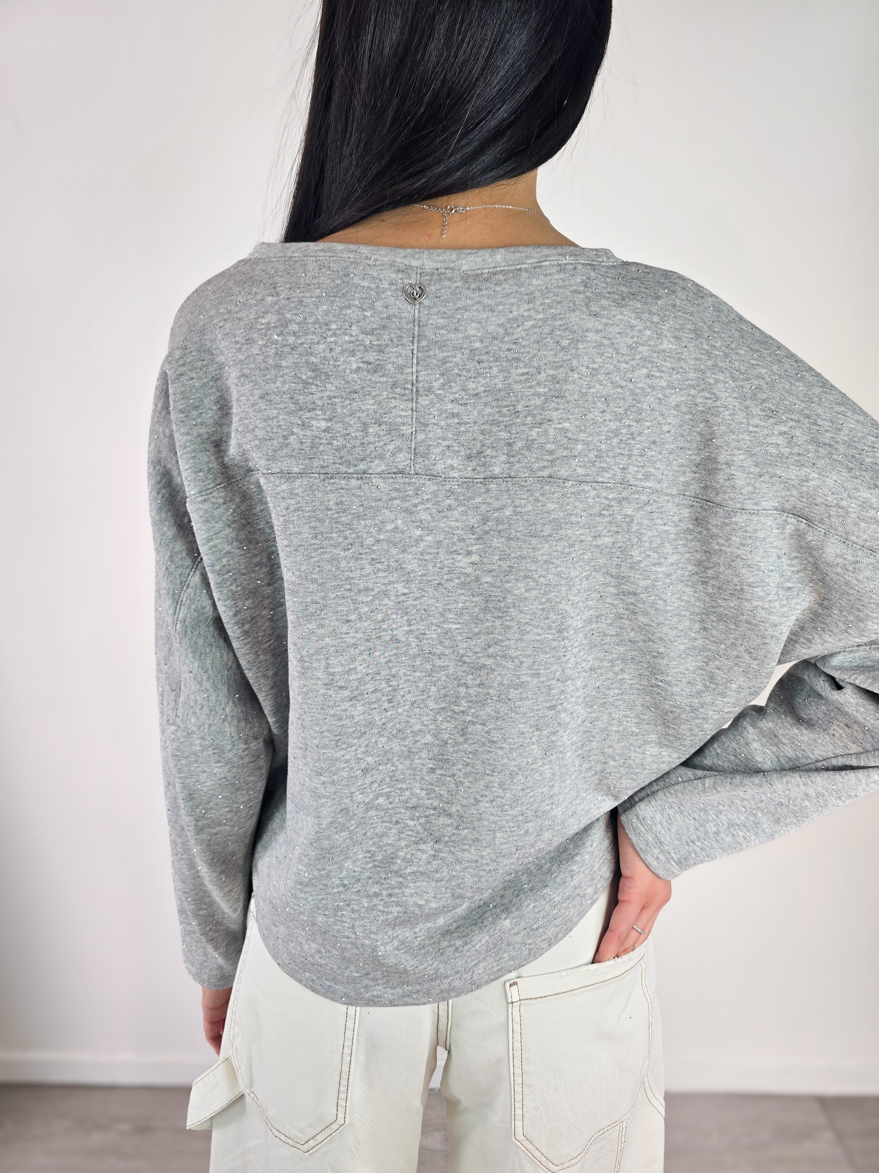 Please - Falpa con brillantini - Grigio - Image 3