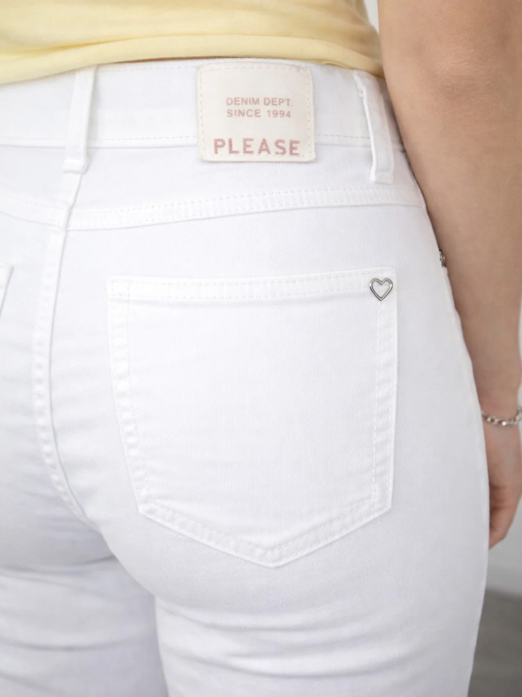 Please- pantalone a sigaretta - Bianco - Image 3