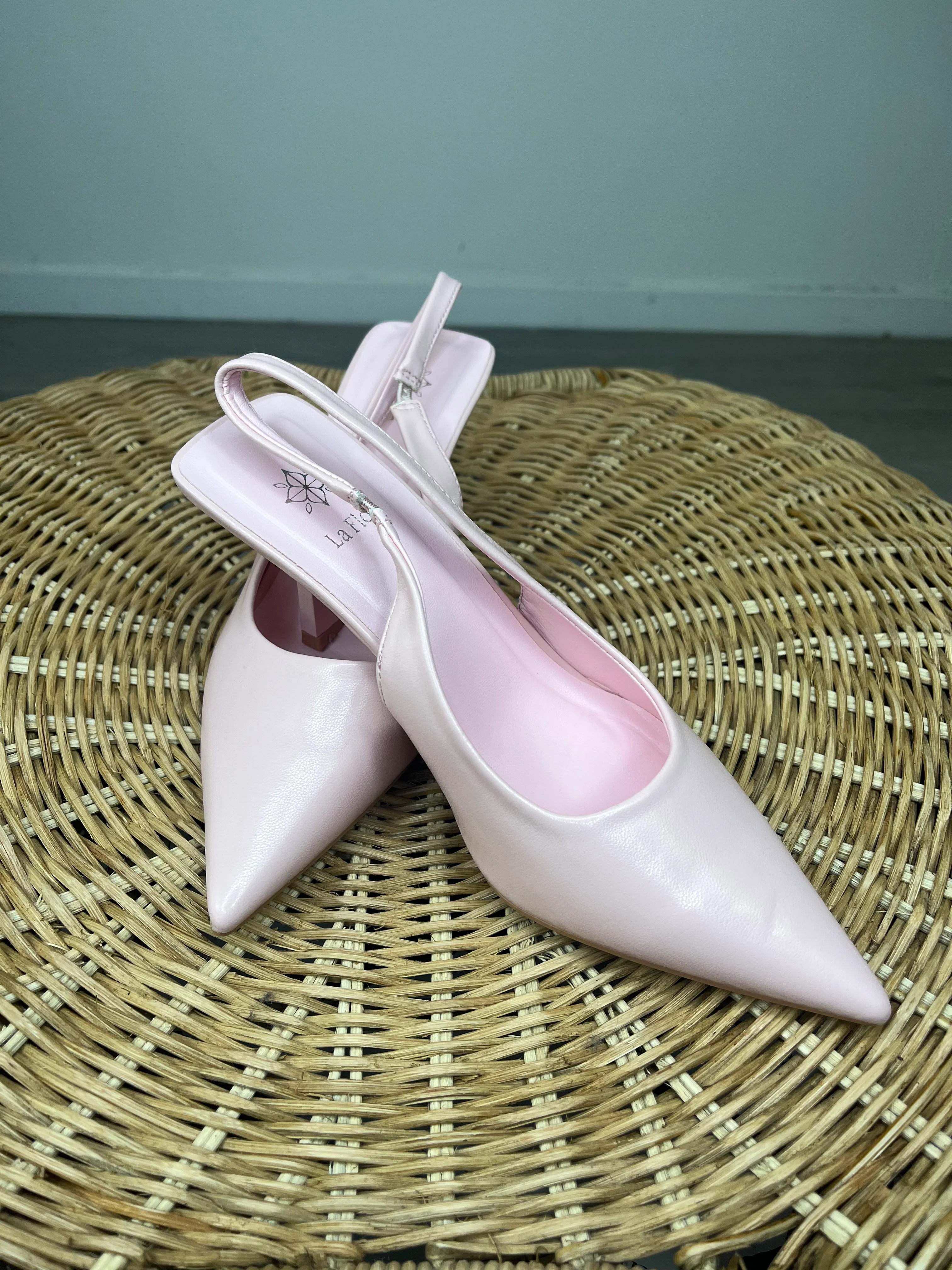 Slingback a punta - Rosa - Image 3