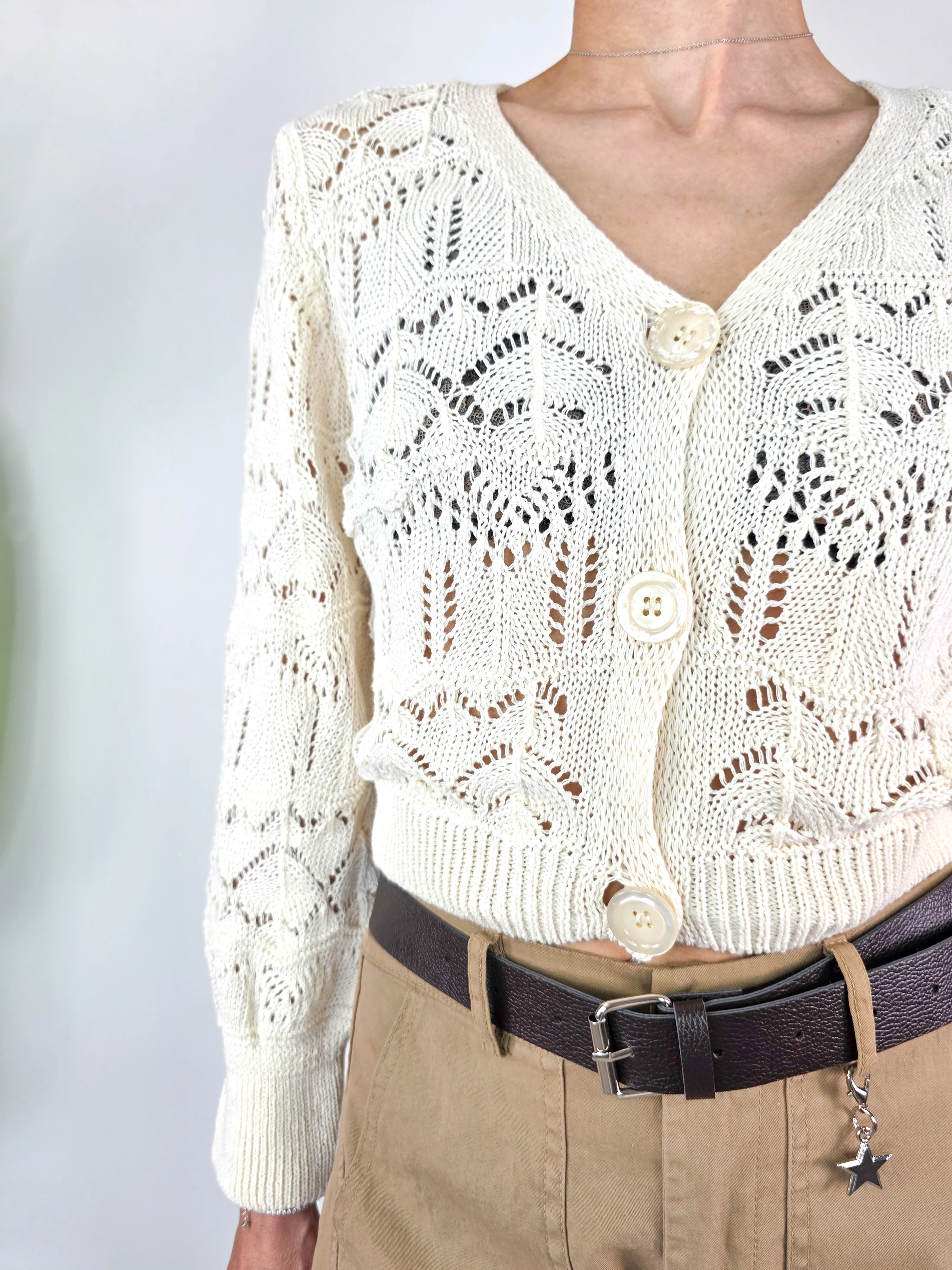 Susy Mix - Cardigan crop - Latte - Image 3