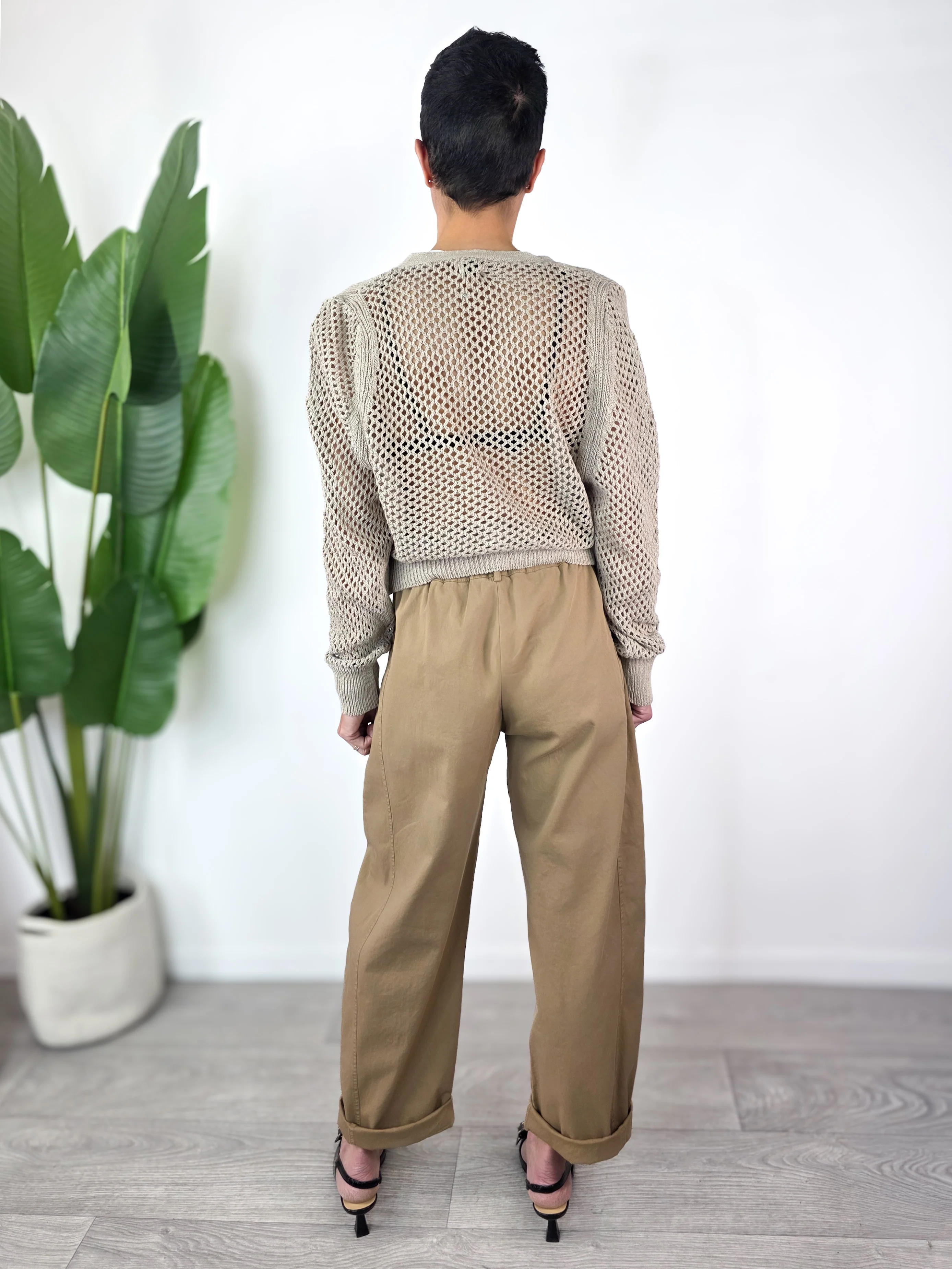 Susy Mix - Cardigan traforato - Corda - Image 3