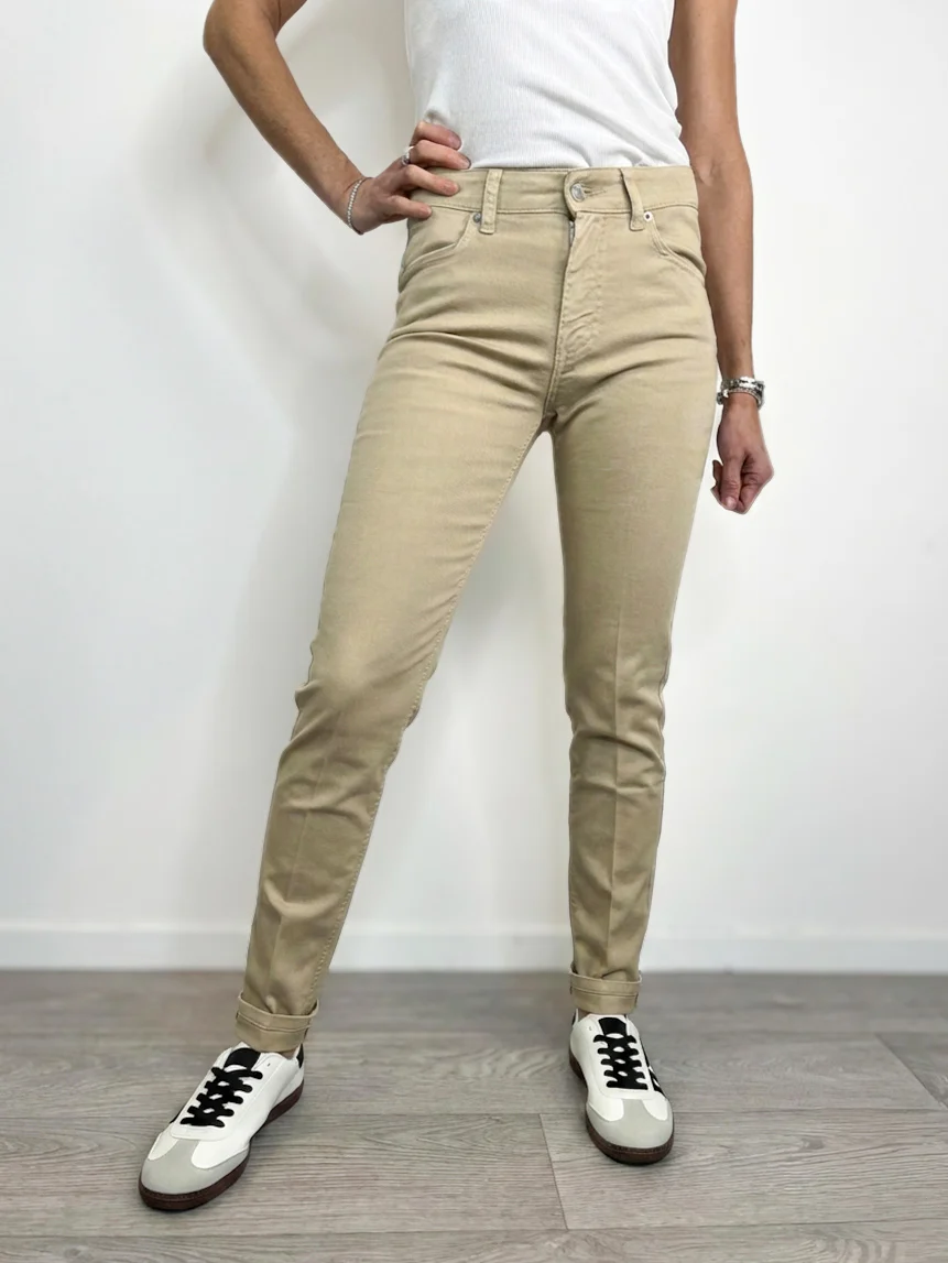 Vicolo - Jeans Daisy a sigaretta - Beige