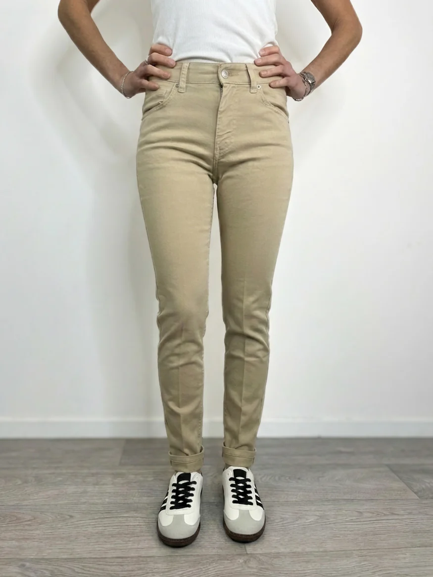 Vicolo - Jeans Daisy a sigaretta - Beige - Image 2
