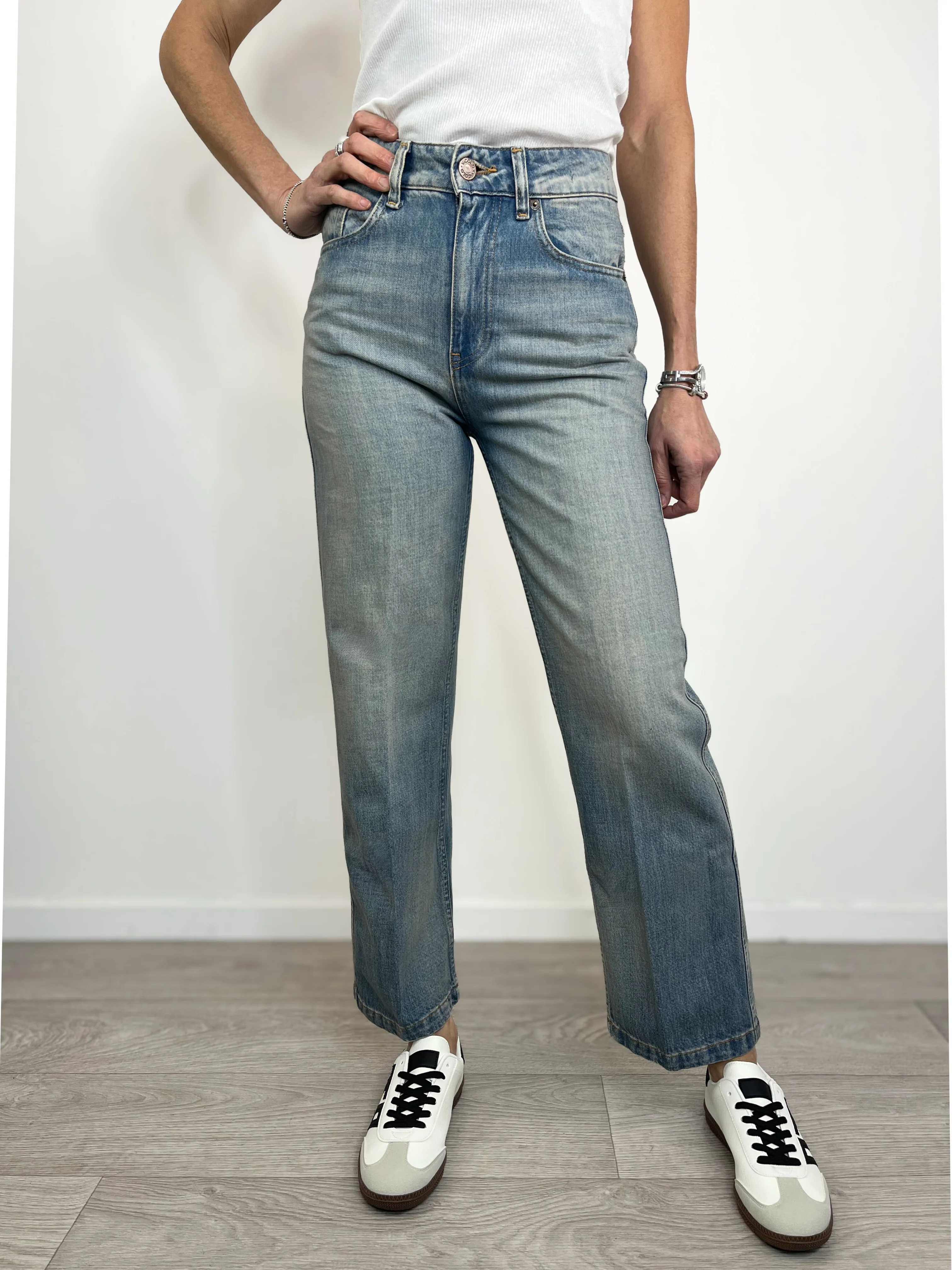 Vicolo - Jeans Kate effetto Vintage - Azzurro