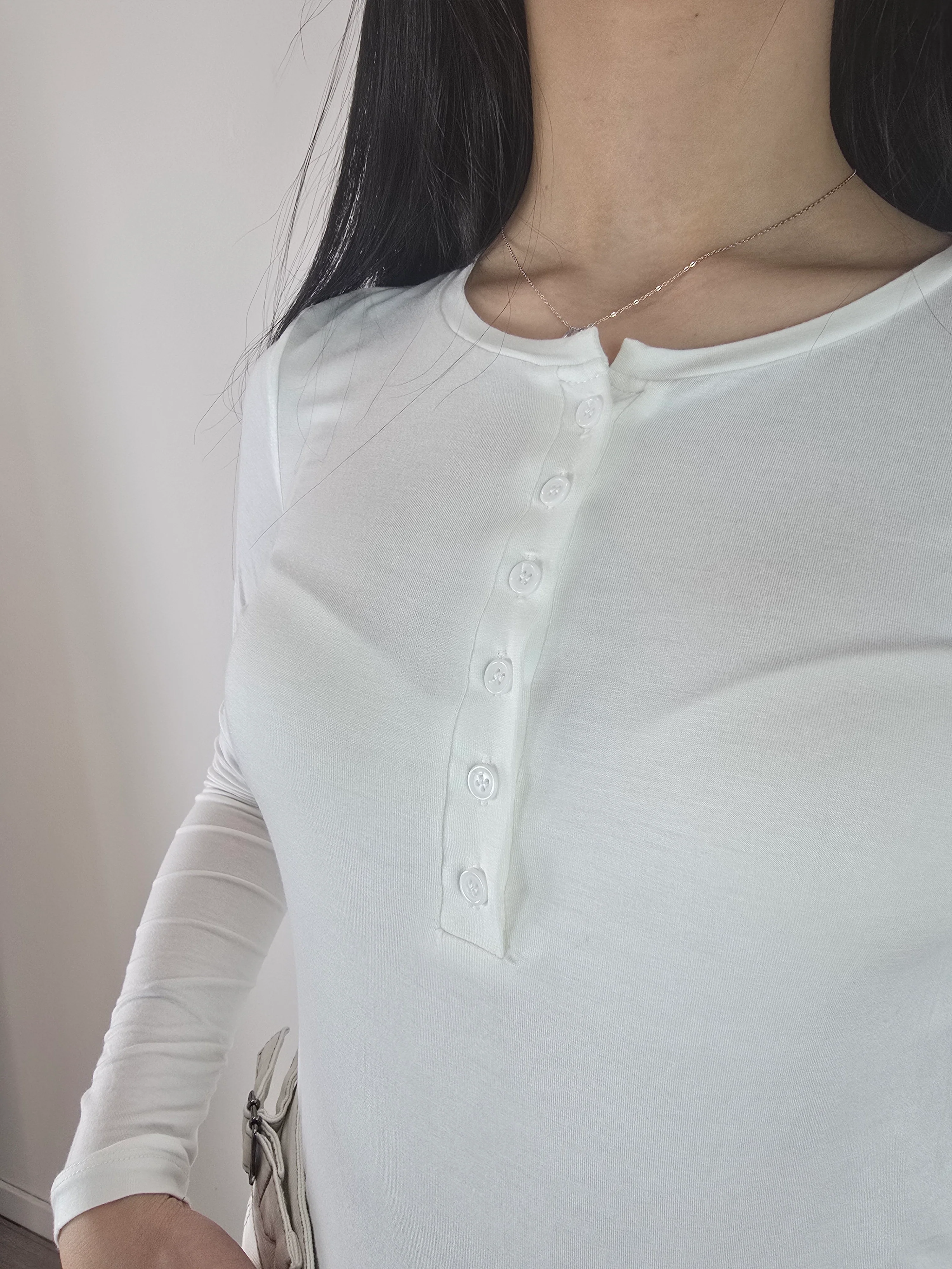 You Decide - Maglia serafino - Bianco - Image 3