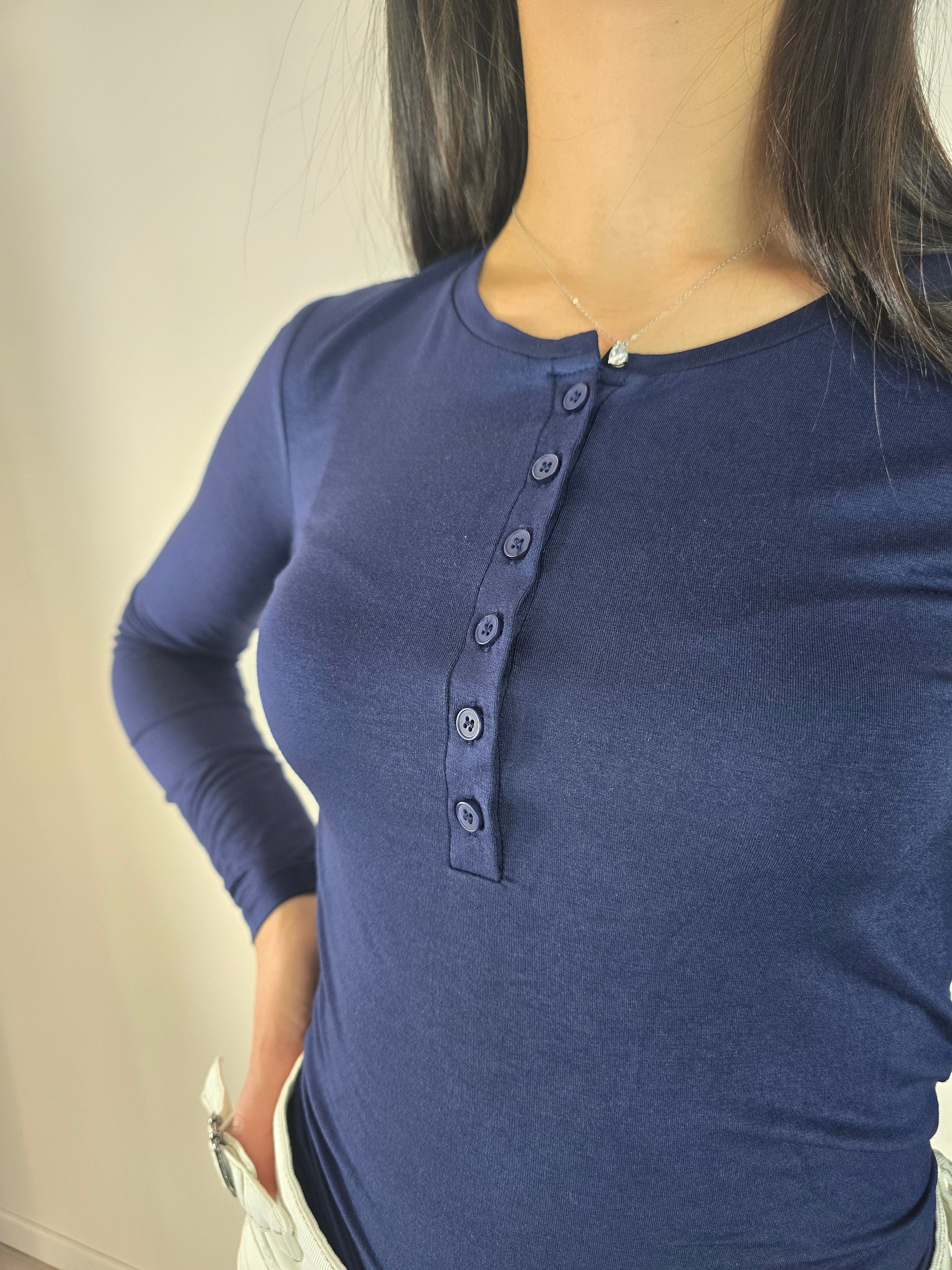 You Decide - Maglia serafino - Blu - Image 3