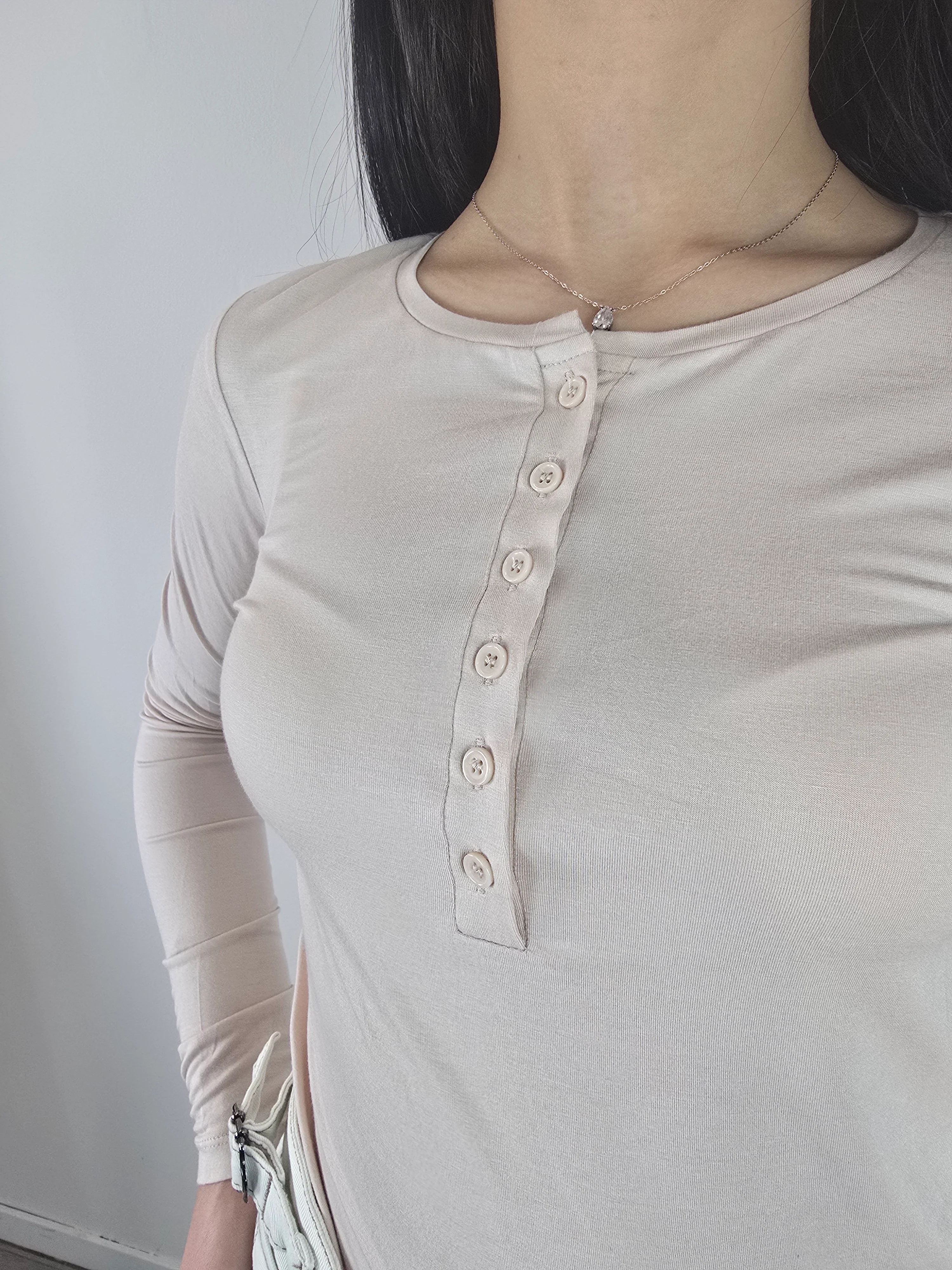 You Decide - Maglia serafino - Nude - Image 3